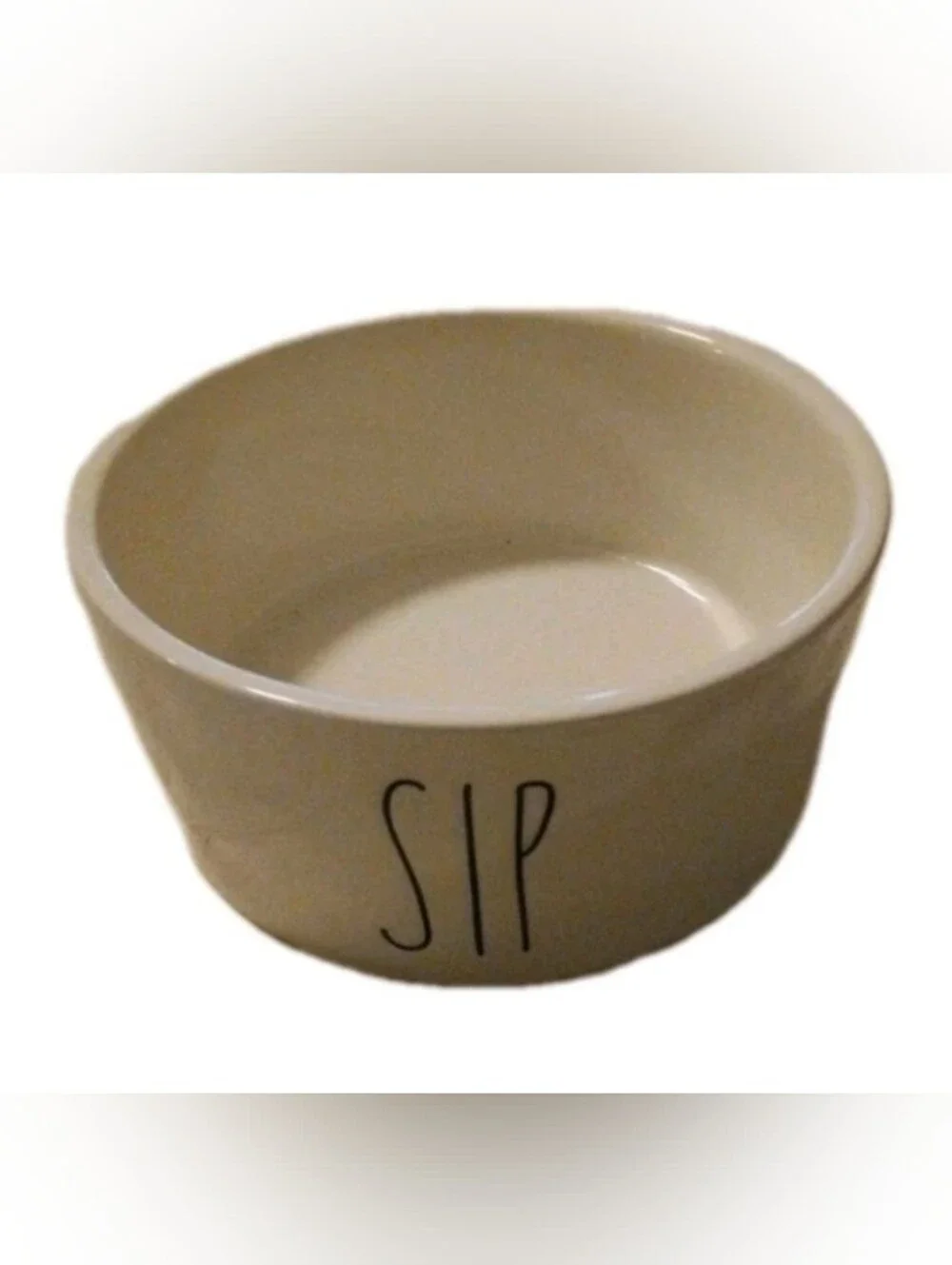 Magenta SIP Pet Dog/Cat Bowl Ceramic Food/Water Dish, before Rae Dunn, Exc. Cond
